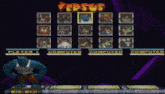 a screenshot of a video game with versus written on the top