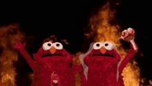 Elmo Wedding GIF - Elmo Wedding Fire GIFs