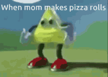 funny triangle meme pizza rolls dance