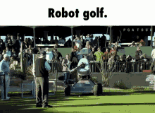 Robot Gold Swing GIF - Robot Gold Swing Hole In One GIFs