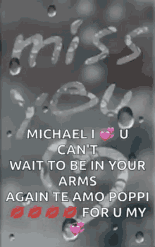 Miss You Hearts GIF