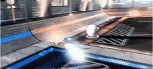 a rocket league game is being played on a computer .