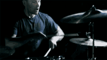 Playing Drums George Schmitz GIF - Playing Drums George Schmitz Stick To Your Guns GIFs