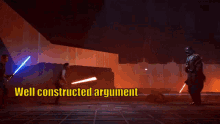 star wars red lightsaber sith ok and well constructed argument