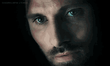 a close up of a man 's face with the words dunderklumpen x tumblr visible