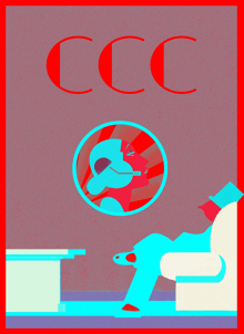 an illustration of a person sitting in a chair with the letters ccc above them