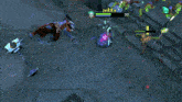 a screenshot of a video game with the name zero on the top left