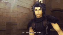 a video game character says " hey how about one date ? "