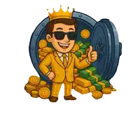 a cartoon of a man in a suit giving a thumbs up