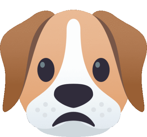 sad dog face clip art