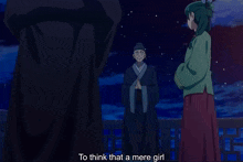a man and a girl are standing next to each other and the man says would actually solve