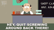 Hey Quit Screwing Around Back There Richard Adler GIF - Hey Quit Screwing Around Back There Richard Adler South Park GIFs