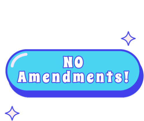 No Amendments Agency Life Sticker - No Amendments Agency Life Text Stickers