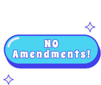 No Amendments Agency Life Sticker