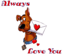 busu1s always love you scooby doo letter hearts