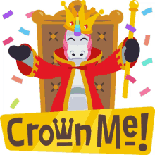crown me unicorn life joypixels coronation unicorn