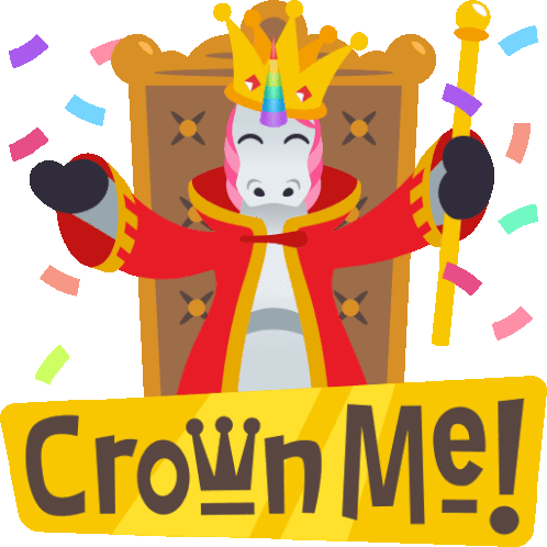 Crown Me Unicorn Life Sticker - Crown Me Unicorn Life Joypixels Stickers