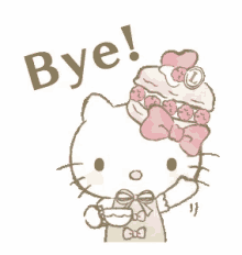 Hello Kitty Bye GIF - Hello Kitty Bye Waving Goodbye GIFs