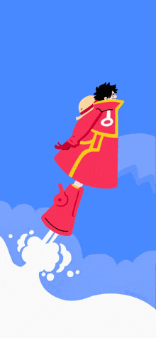 a cartoon of a man in a red cape with the letter t on his chest