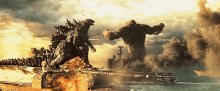 Godzilla Vs Kong Fight GIF