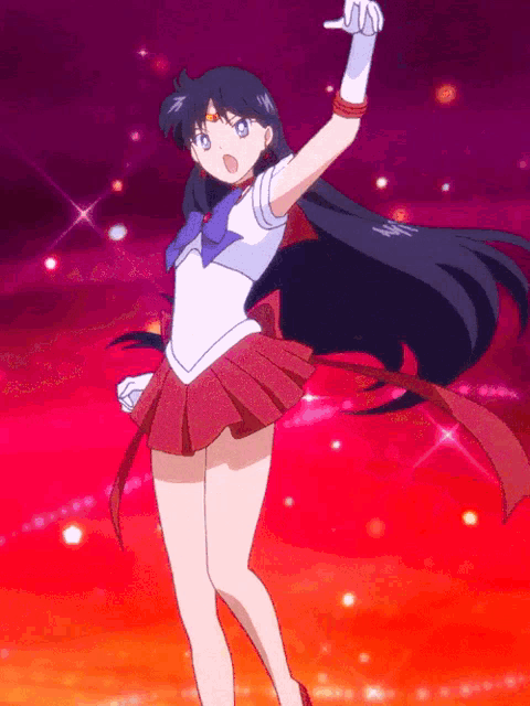 Sailor Moon Sailor Mars GIF - Sailor Moon Sailor Mars Posing - Discover &  Share GIFs