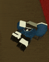 a cartoon character in a suit and tie is laying on the ground