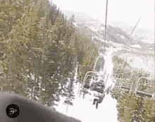 Skiier Fall Off Ski Lift GIF - Ski Lift Ski Lift Fall Ski Accident GIFs
