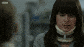 a woman with a neck brace says if there was anything i could do to reverse that decision