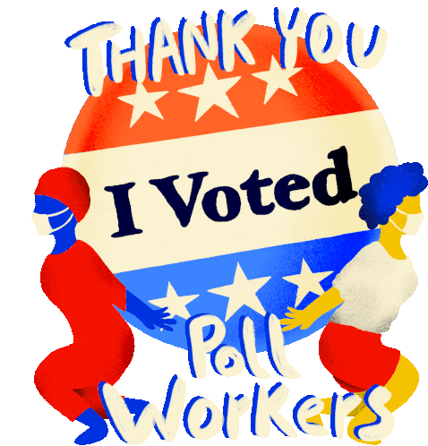 Thank You I Voted Sticker - Thank You I Voted I Voted Today Stickers