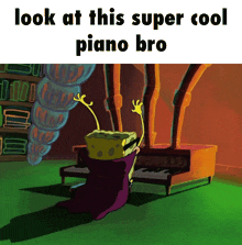 Spongebob Spongebob Meme GIF - Spongebob Spongebob Meme Piano GIFs