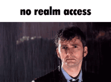 No Realm Access Doctor Who Rain GIF - No Realm Access Doctor Who Rain Doctor Who Sad GIFs