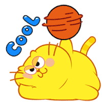 Cool Basketball Sticker - Cool Basketball Happycat Stickers