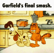 Garfield Super Smash Bros GIF