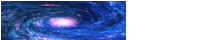 a blue and pink spiral galaxy with a pink center