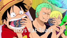 Boys Eat Toast One Piece GIF - Boys Eat Toast One Piece GIFs