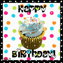 Happy Birthday Cupcake GIF - Happy Birthday Cupcake Greeting GIFs