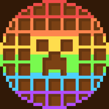 Wafflesarebetter Minecraft GIF - Wafflesarebetter Minecraft Rainbow GIFs