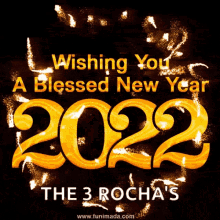a greeting card wishing you a blessed new year
