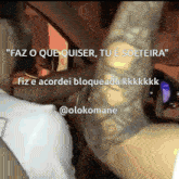 a man with a tattoo on his arm says " faz o que quiser tu e solteira "