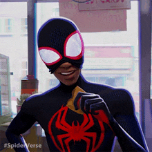 Laughing Miles Morales GIF - Laughing Miles Morales Spider Man GIFs