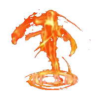 an animated image of a flame with the word freedom surrounded by it