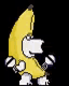 Banana Dog GIF - Banana Dance Brian Griffin GIFs