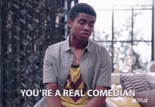 Youre A Real Comedian Bj Mitchell GIF - Youre A Real Comedian Bj Mitchell Parker Grant GIFs