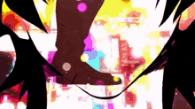 a person 's feet are visible in a colorful animated background .