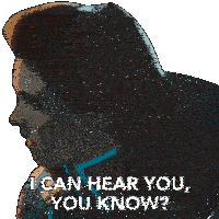 I Can Hear You You Know Captain Carter Sticker