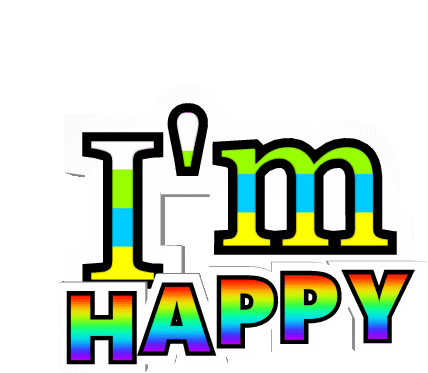 Im Happy Happy Sticker - Im Happy Happy Pleased Stickers