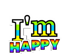 Im Happy Happy Sticker - Im Happy Happy Pleased Stickers