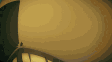 a close up of a yellow background with a few lines on it