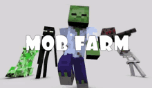Mob Farm Mob GIF - Mob Farm Mob Minecraft GIFs