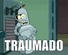 Bender De Futurama Traumado GIF - Traumado Trauma Traumatizado GIFs